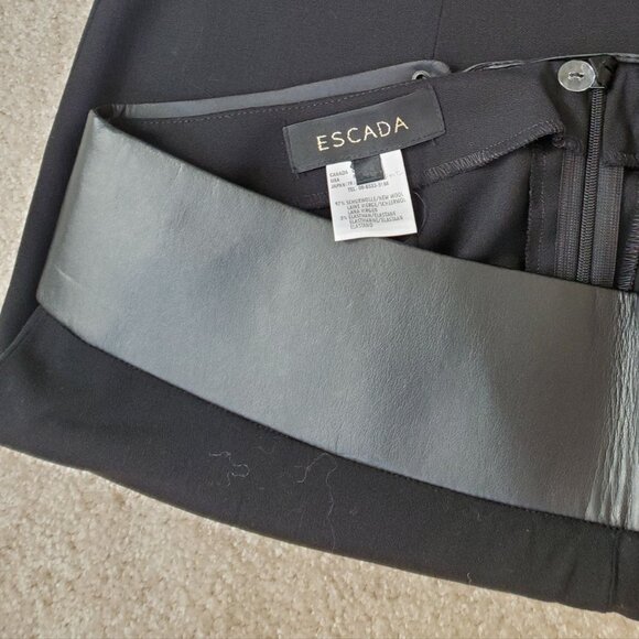 Escada Loose Leg Black Wool Trousers. Size 40 - Picture 3 of 8